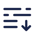 List Arrow Down SVG Icon